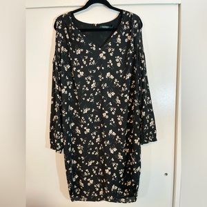 Lauren by Ralph Lauren long sleeve floral dress